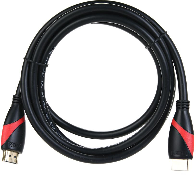 CG525-R-1.8 Кабель hdmi 19m/m ver. 2.0 black red, 1.8m <> VCOM Santreyd 