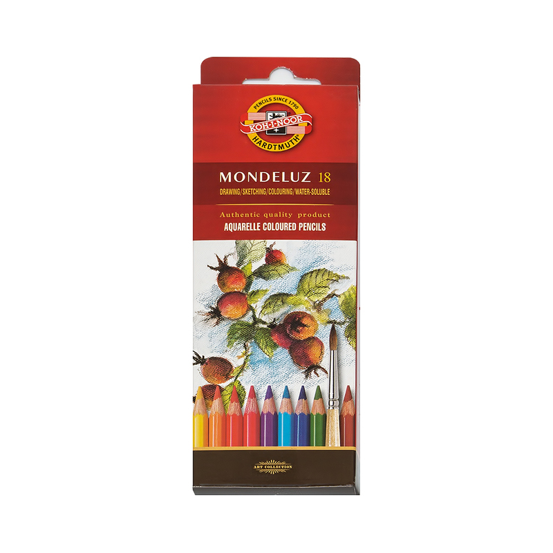 3717018001KSRU Набор акварельных карандашей 18 цв. цветные в карт.коробке KOH-I-NOOR Hardtmuth 