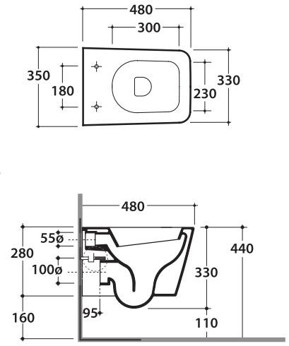 Подвесной унитаз настенный Белый Ceramica Globo INCANTHO Италия sun-id-1472057 - Вид №9