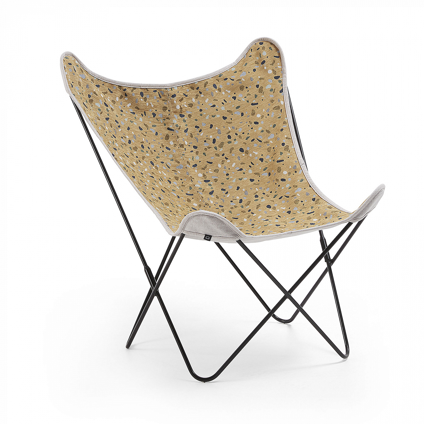 065233 Кресло nn ткань terrazzo горчица La Forma Fly - Вид №1