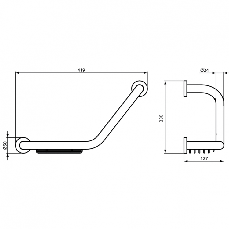 A9114AA Поручень с мыльницей Ideal Standard IOM - Вид №3