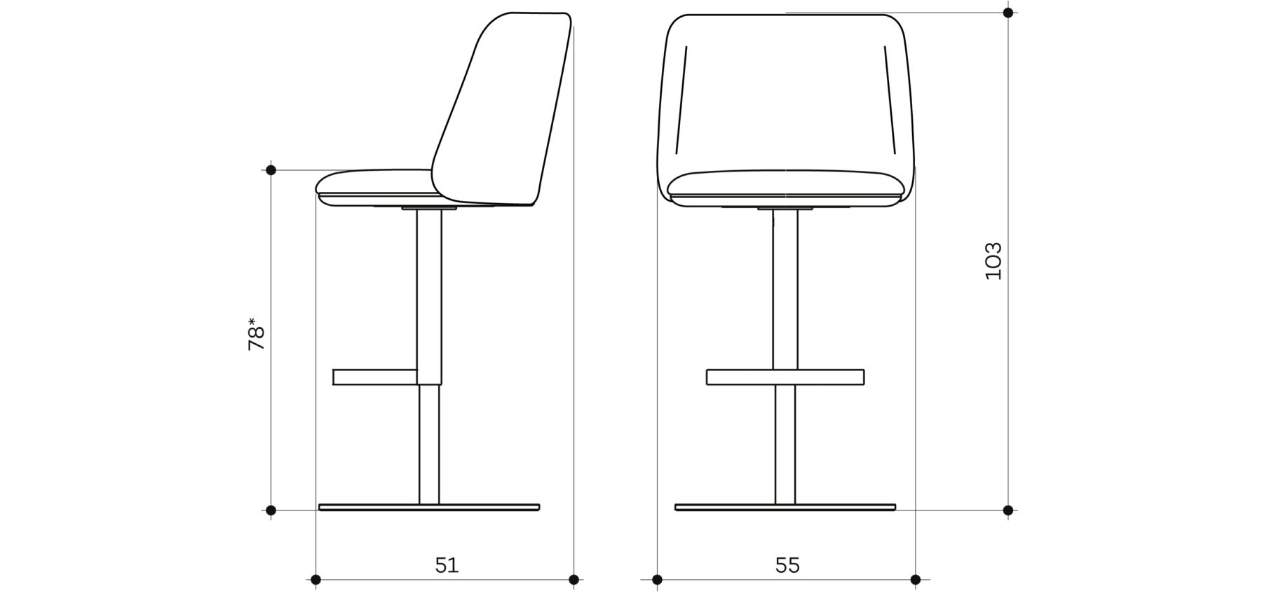 Ткань поворотный стул пьедестал arrmet Pure Belle ARCH-00023781 - Вид №2