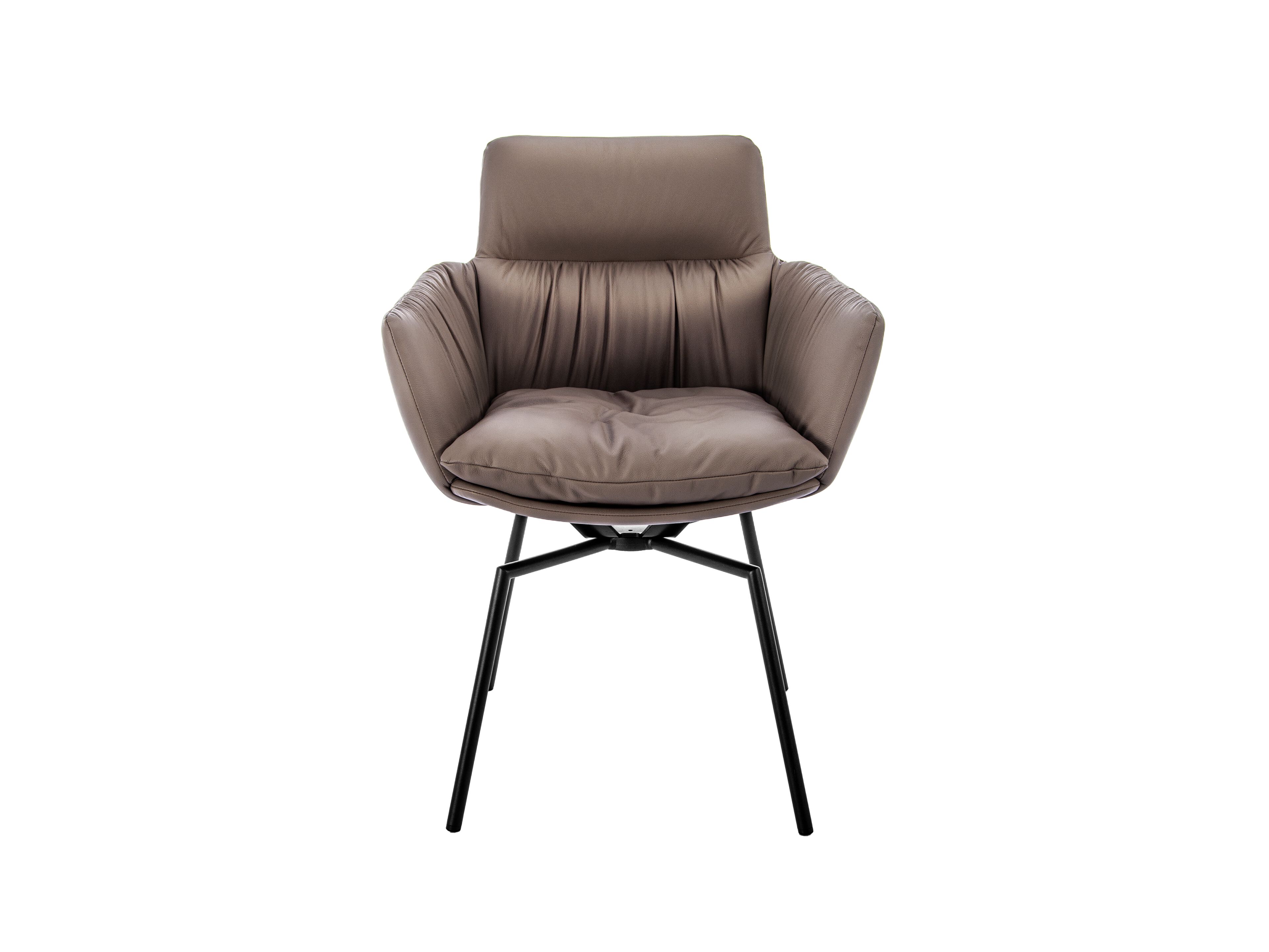 Мягкий стул с крестообразной рамой и подлокотниками KFF Faye Casual ARCH-00117081