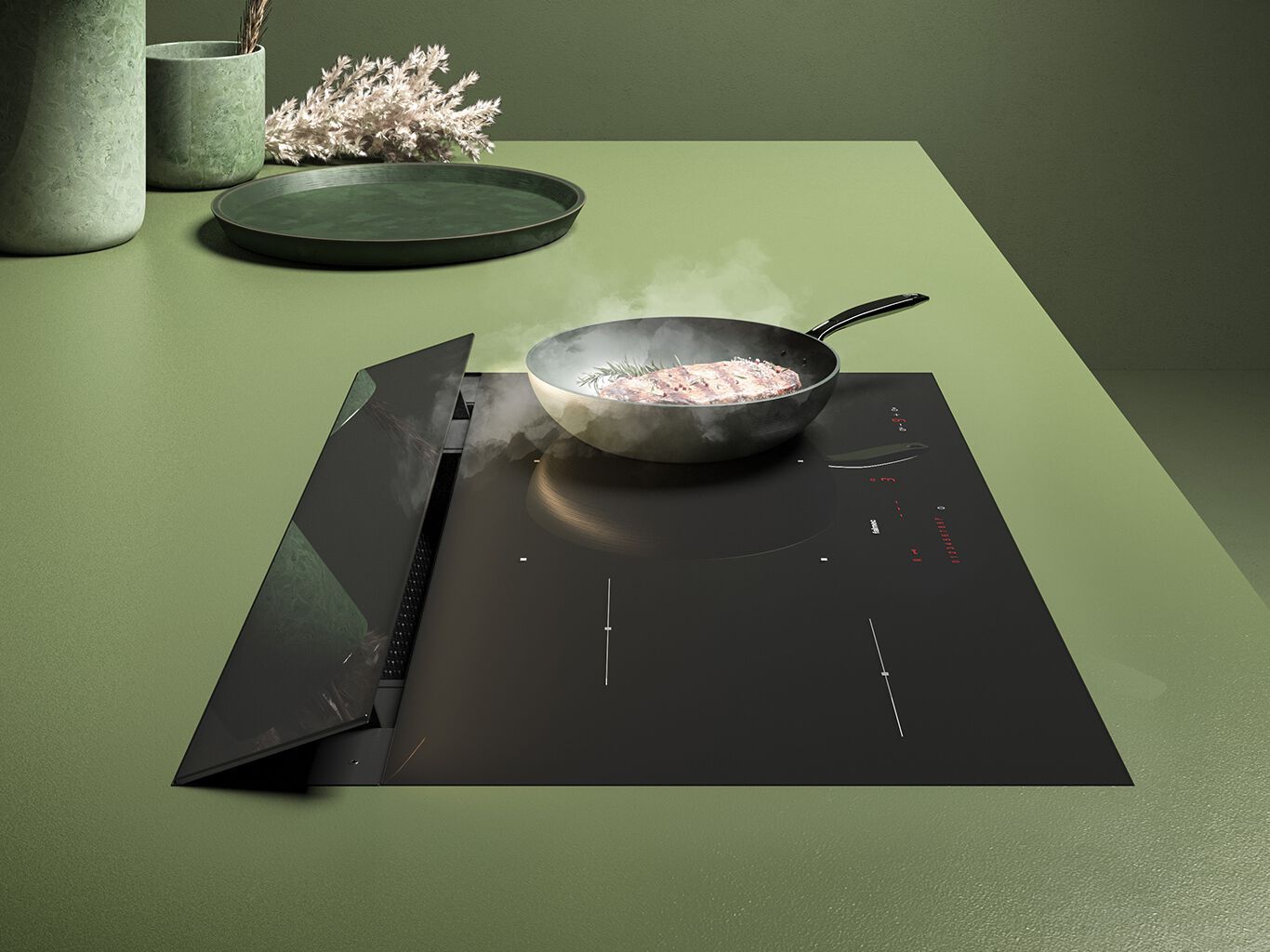 Керамическая индукционная плита со встроенной вытяжкой Falmec Cooking Systems ARCH-00078934