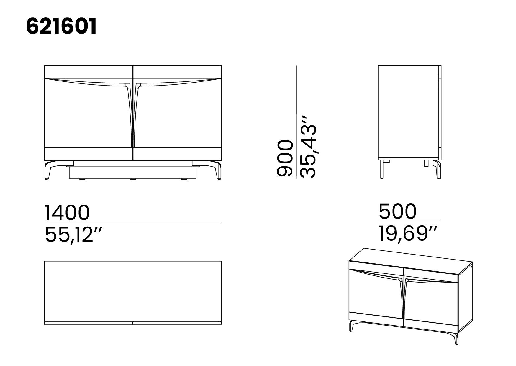 Шкаф с распашными дверями animovel Iris ARCH-00144705 - Вид №4