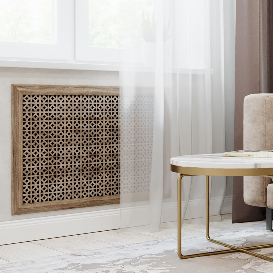 Экран для радиатора 120х60 см Сусанна дуб винтаж STELLA STSR-1207 Standart - Вид №1