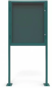 City Design Самонесущая двусторонняя доска для объявлений из алюминия с порошковым покрытием