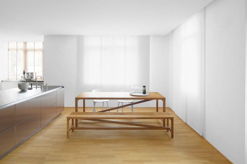 e15 Прямоугольный деревянный стол  Ta21  - Вид №5