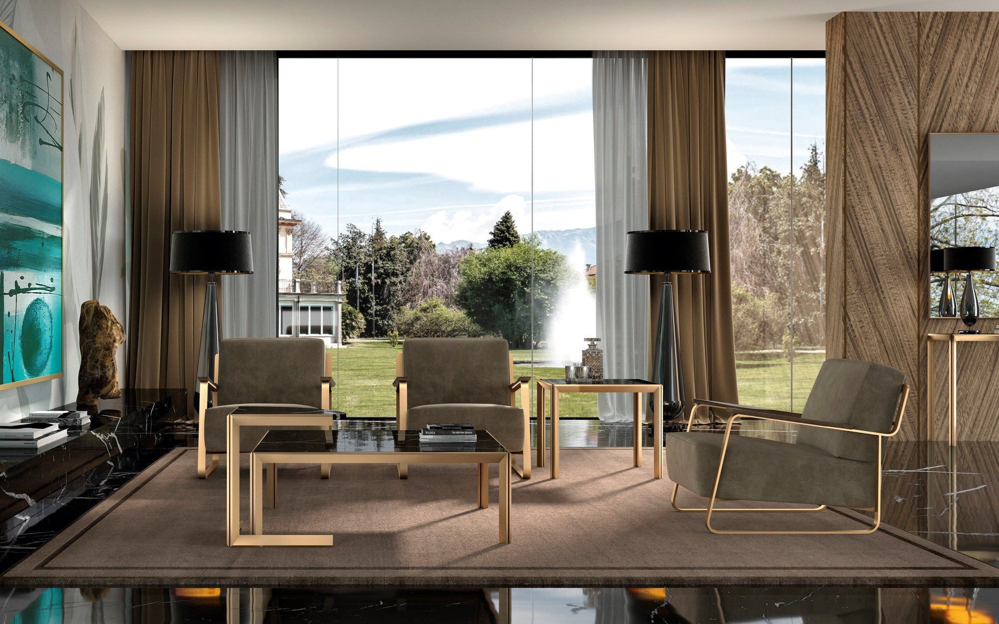 Кожаное кресло с подлокотниками F.lli Orsenigo Fujiyama ARCH-00062205 - Вид №3