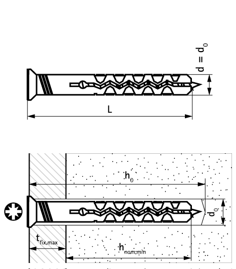 62230806 WNP Дюбель-гвоздь простой для установки забивной дюбель walraven  - Вид №1
