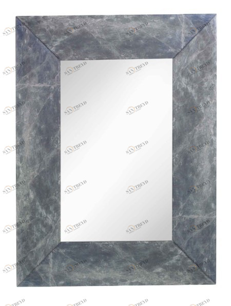 Зеркало прямоугольное настенное серое Gratia PUSHA ДИЗАЙНЕРСКИЕ 062597 Серый 