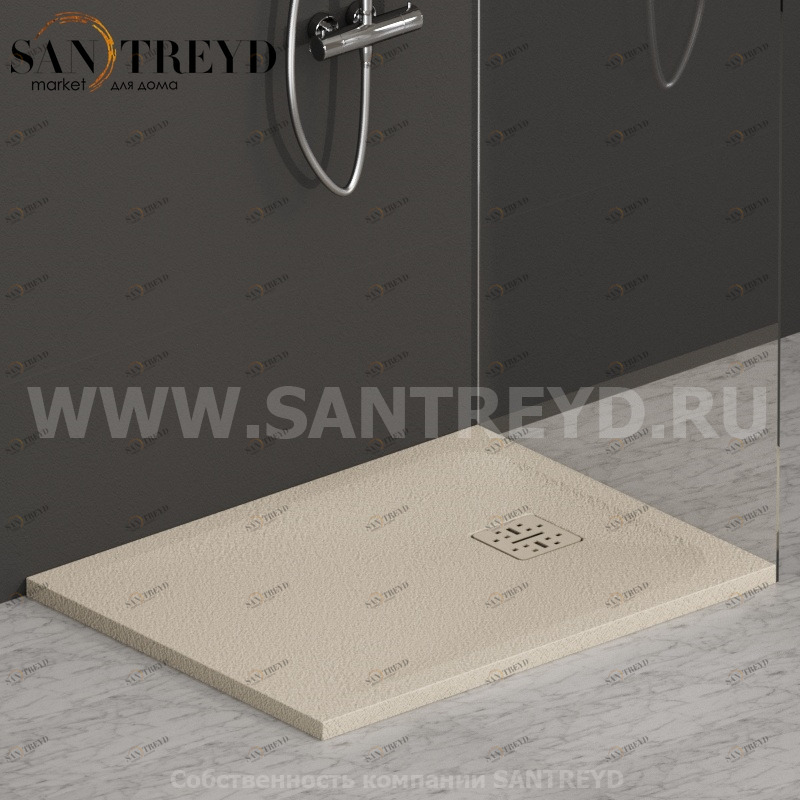 DP09070503 Душевой поддон 90x70 см цвет Жемчужина Globo DOCCIAPIETRA Италия Ceramica Globo