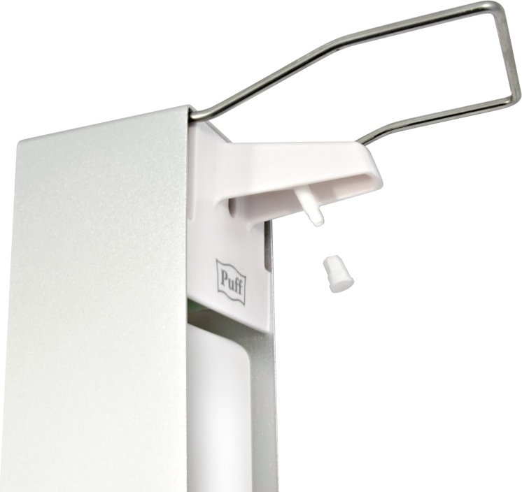 1402.164 Локтевой дозатор для жидкого мыла и дез растворов 1000 мл антивандальный 8191 PUFF  - Вид №2