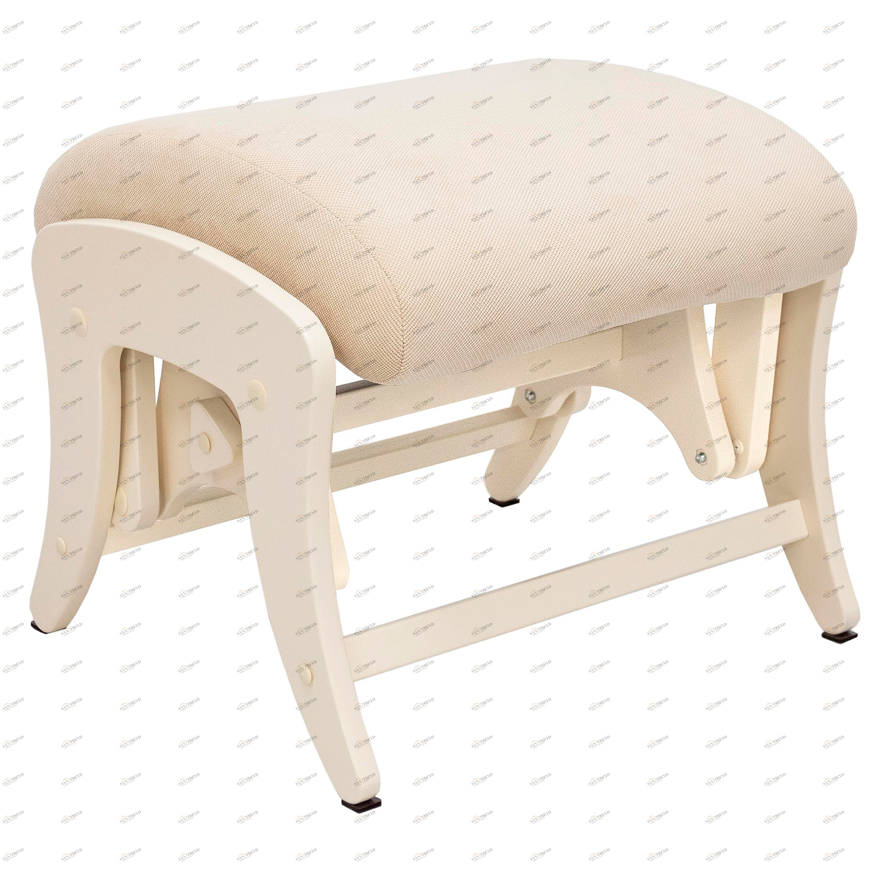 Пуфик-качалка Uni дуб шампань, ткань Verona Vanilla MILLI  00-3833221 Бежевый Santreyd 