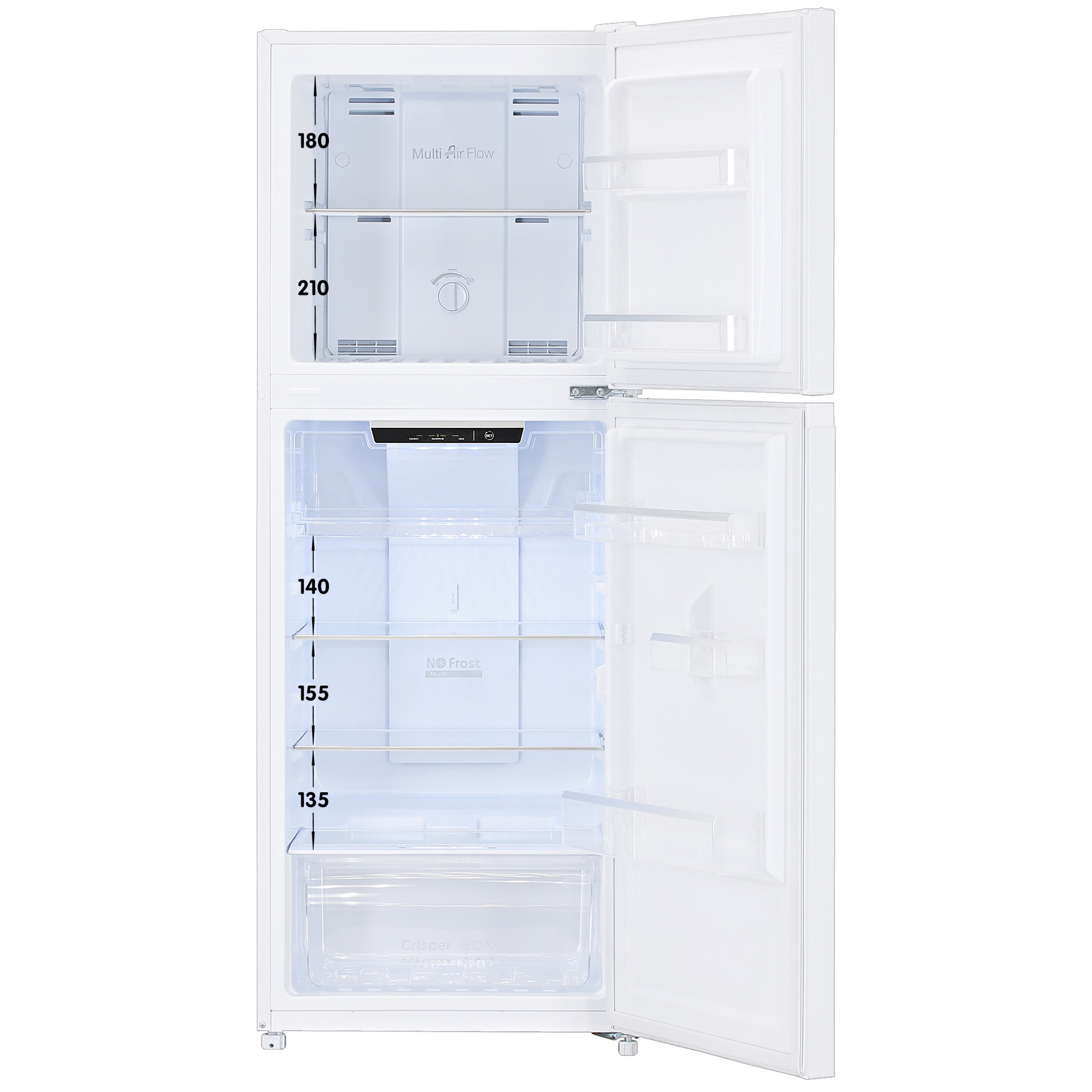 5405448 Холодильник с морозильником   DEXP T4-21AMG белый STDN-0017129 - Вид №1