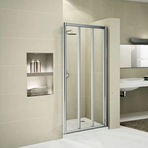 Novellini. Двери в нишу 102 см P с серебристым профилем STAR