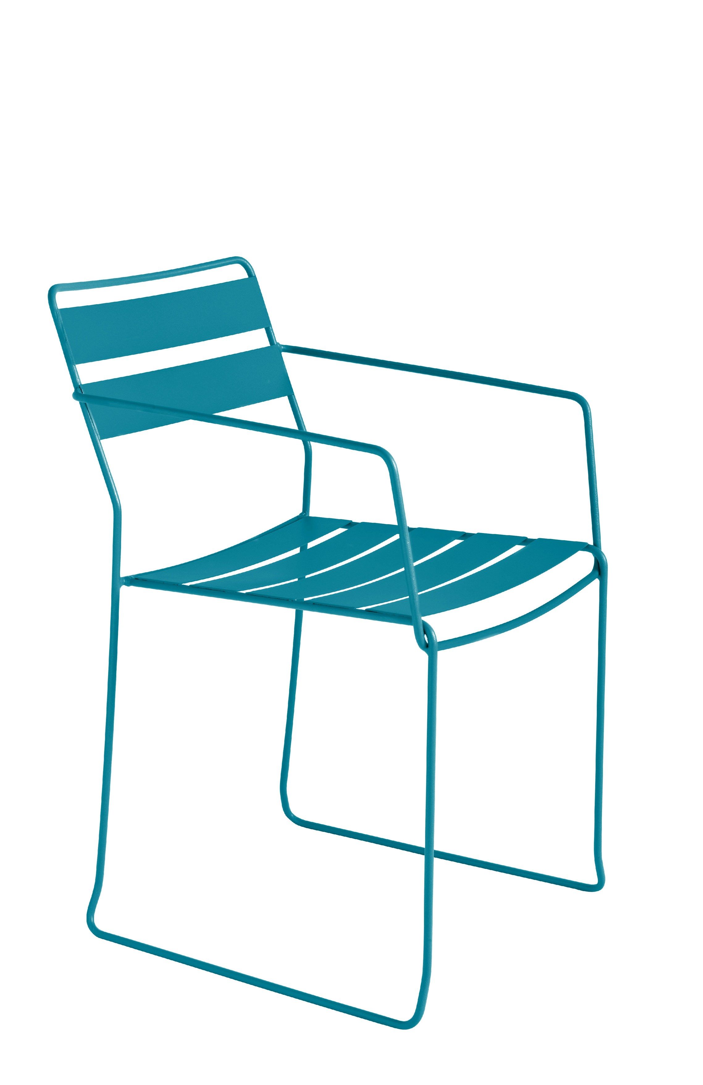 Стальной садовый стул с подлокотниками iSimar ARCH-00020369 - Вид №3