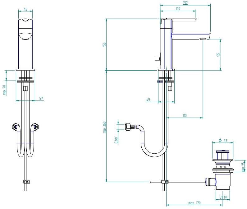 ZAZZERI Смеситель для умывальника из стали Tango sun-id-1502533 - Вид №13