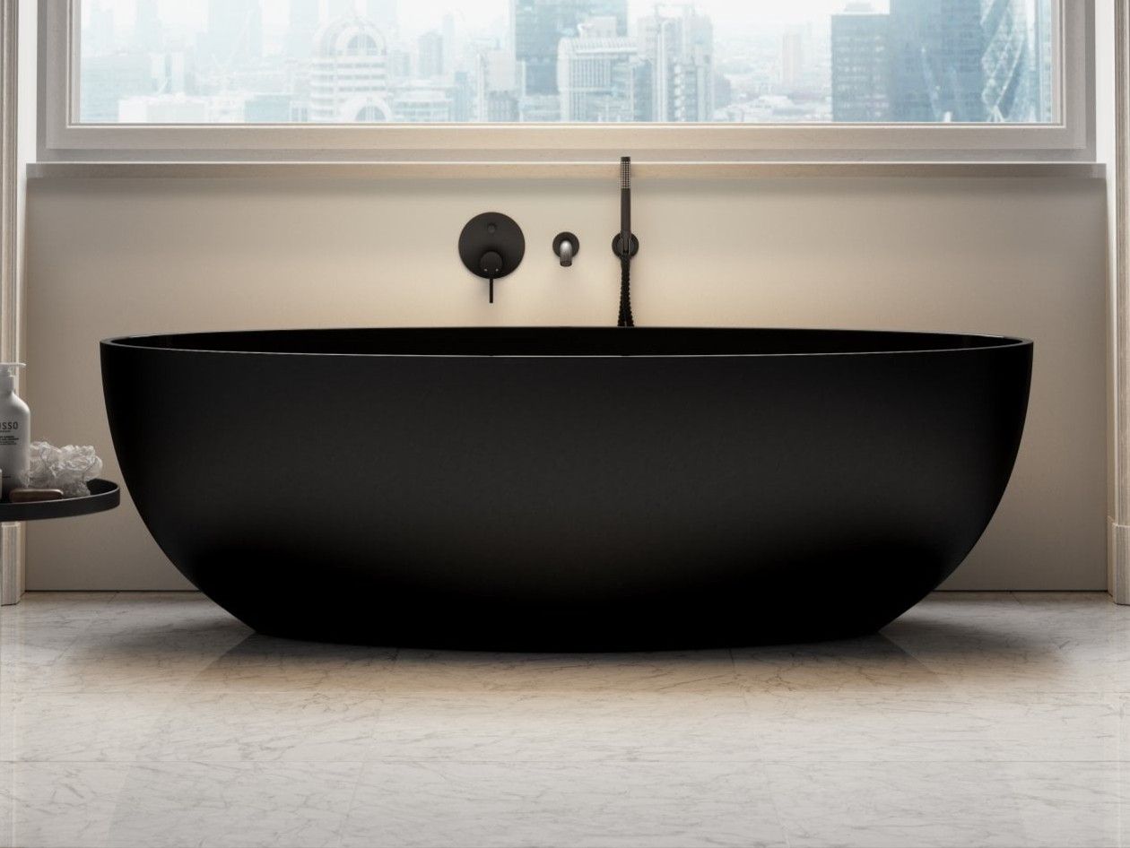 Овальная ванна в центре комнаты из смолы LUSSO витрина ARCH-00076850