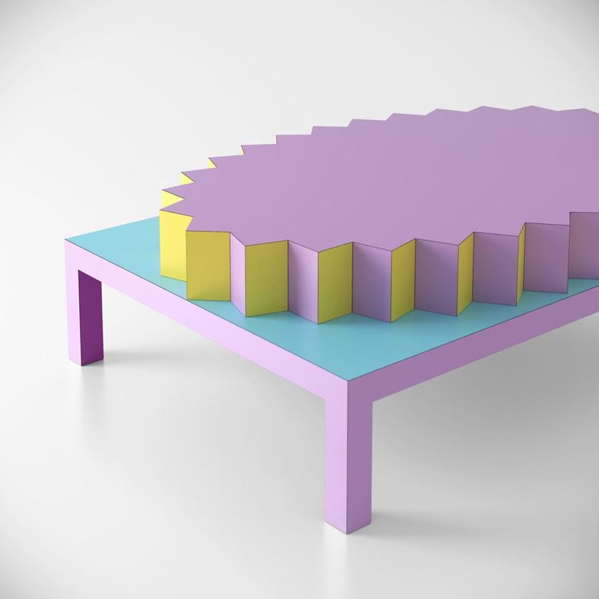 De Rosso Низкий прямоугольный журнальный столик из ламината hpl Limited edition sun-id-1359203 - Вид №1