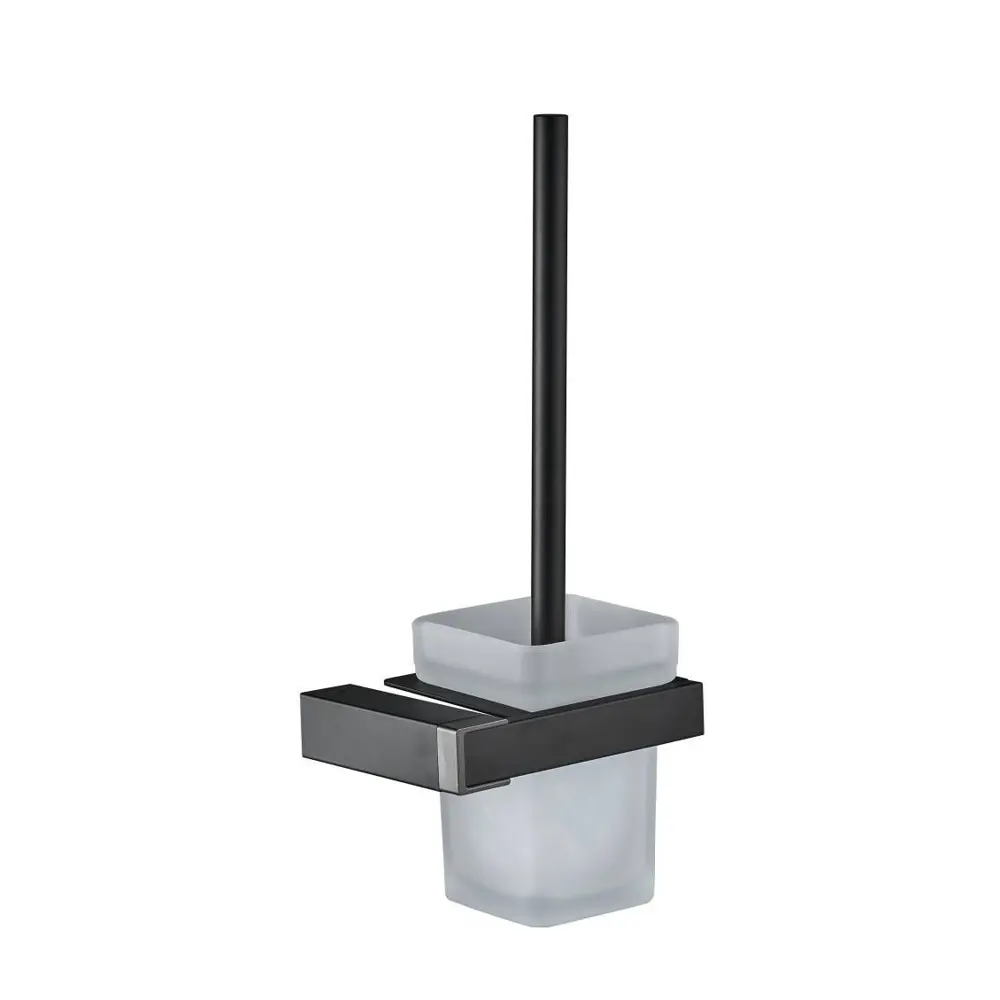 Ершик для унитаза Swensa Flat подвесной цвет черно-серебристый STLM-2190615