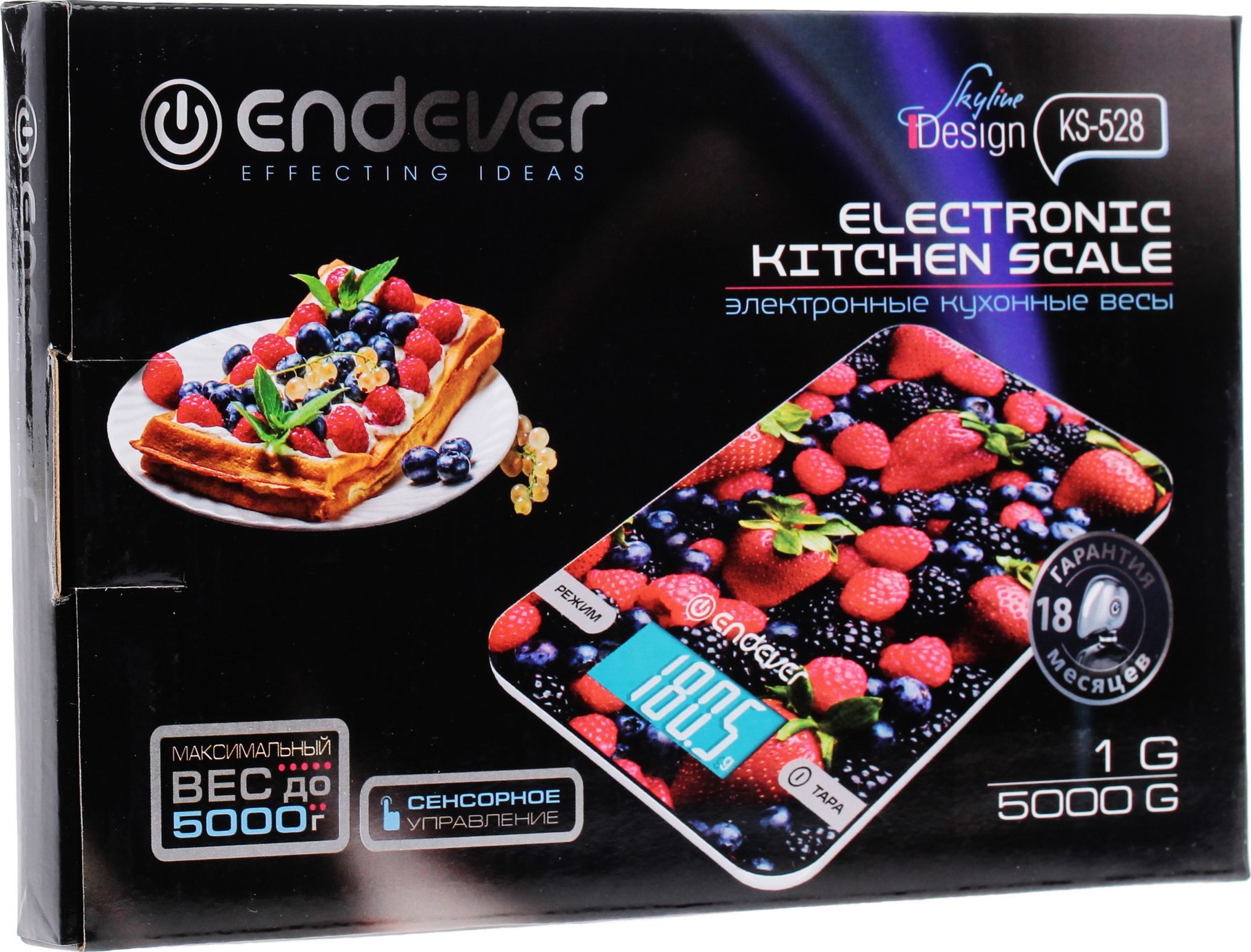 1043683 Кухонные весы Endever KS-528 разноцветный STDN-0033700 - Вид №6