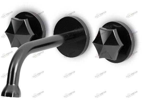 JEE-O Смеситель для умывальника из нержавеющей стали настенный с отдельными розетками Bloom 600-1506