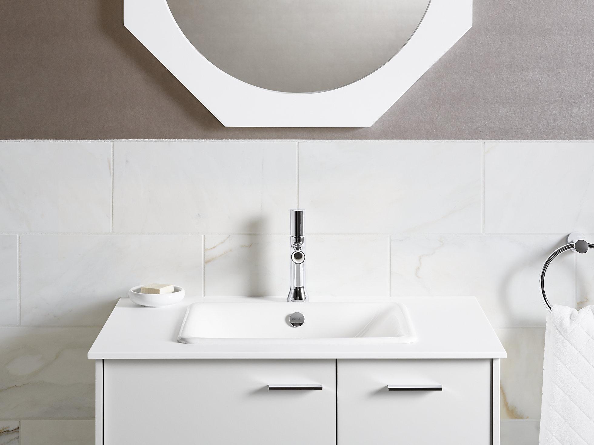 KOHLER Iron Plains Встраиваемая / устанавливаемая под столешницу раковина для ванной комнаты K-5400-NY  - Вид №4