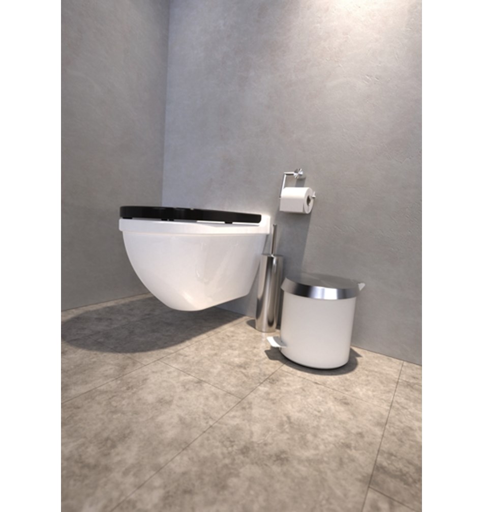 FROST Ершик для унитаза 1, напольный » матовый Нержавеющая сталь Матовый N1910  - Вид №7