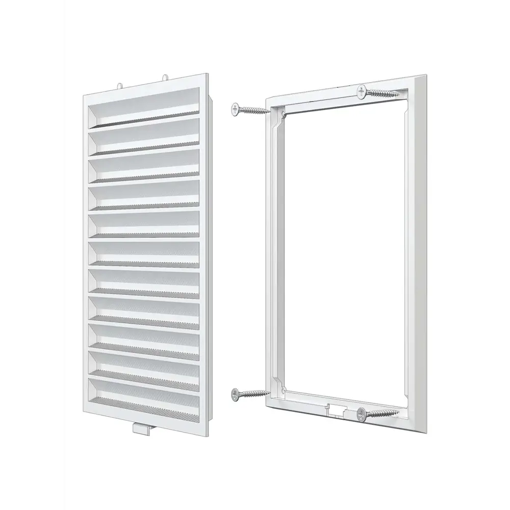 Вентиляционная решетка легкоразъемная Fonet 200x300 мм пластик цвет белый STLM-2113329 - Вид №4