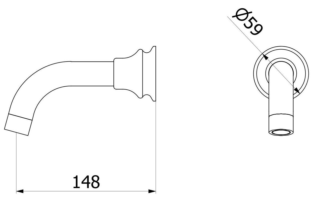 Настенный дозирующий носик IB Hermes + Hermes Elle ARCH-00122844 - Вид №6