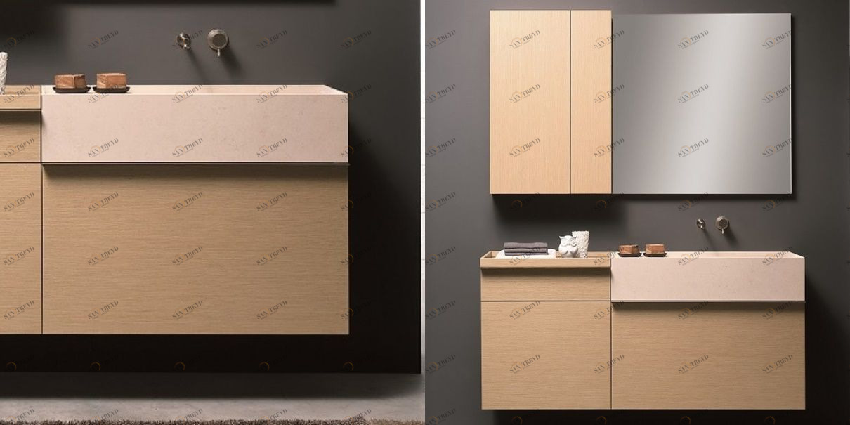 Toscoquattro Тумба под раковину с 1 ящиком 90 см PIANO дуб светлый 24A31LE