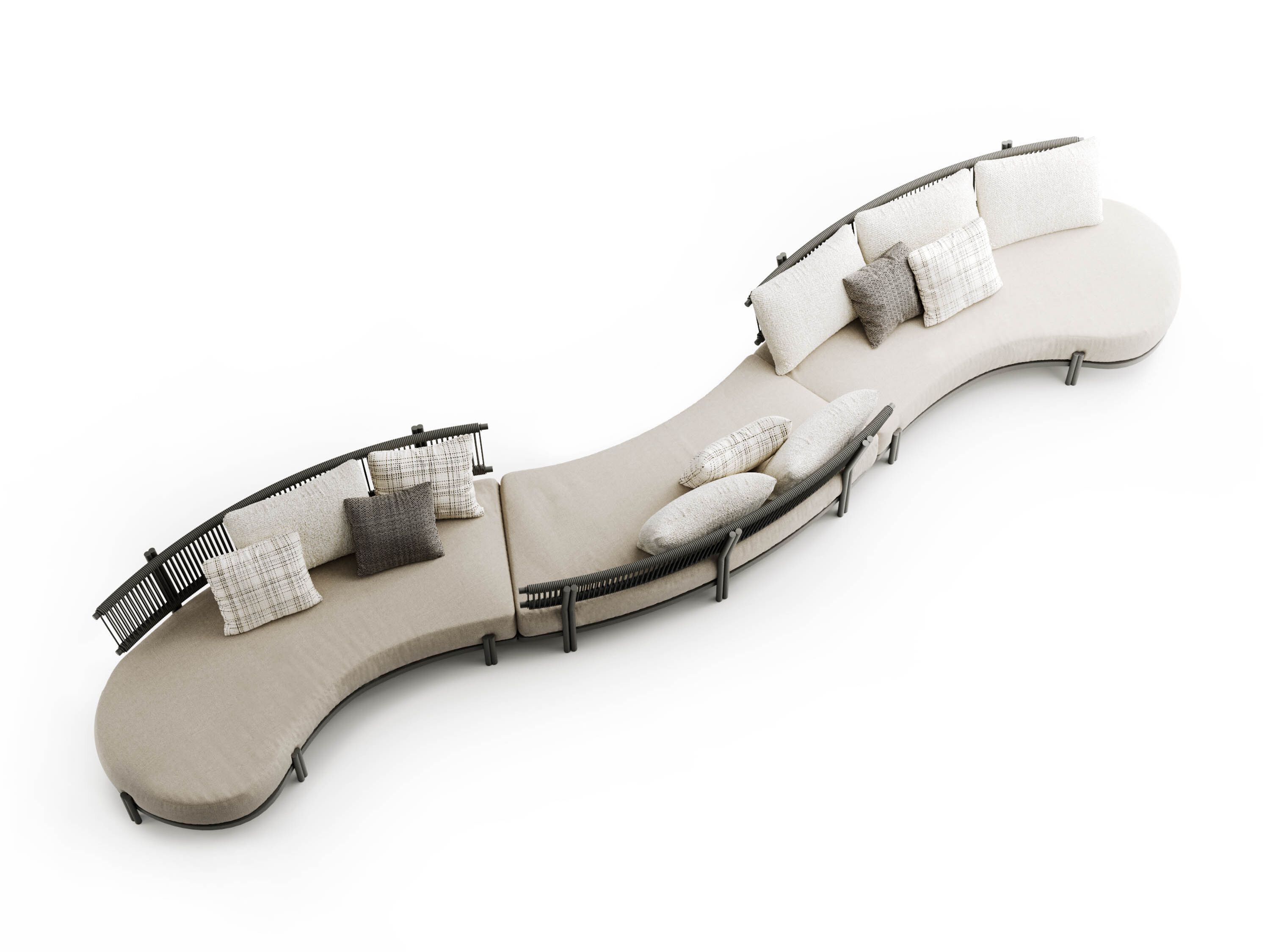 Тканевый модульный садовый диван Atmosphera Лотос ARCH-00038492 - Вид №15