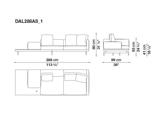 Кожаный диван B&B Italia док ARCH-00130675 - Вид №161