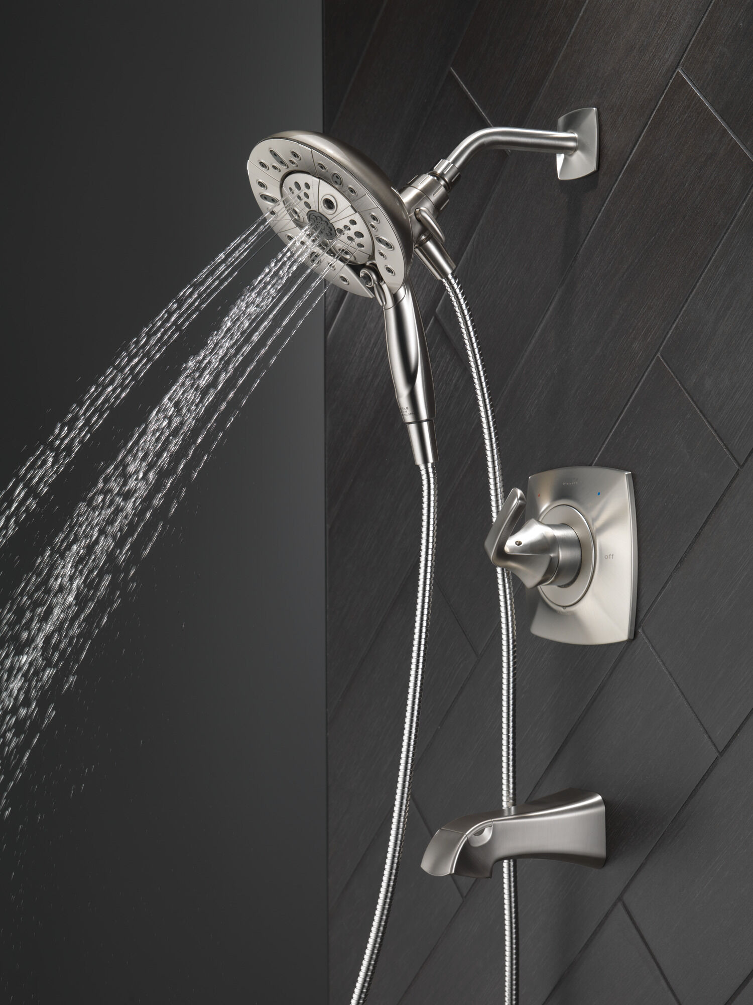 Монитор (R) для ванны и душа серии 14 с душем In2ition (R) - два в одном Delta Faucet 144789-SP-I - Вид №13