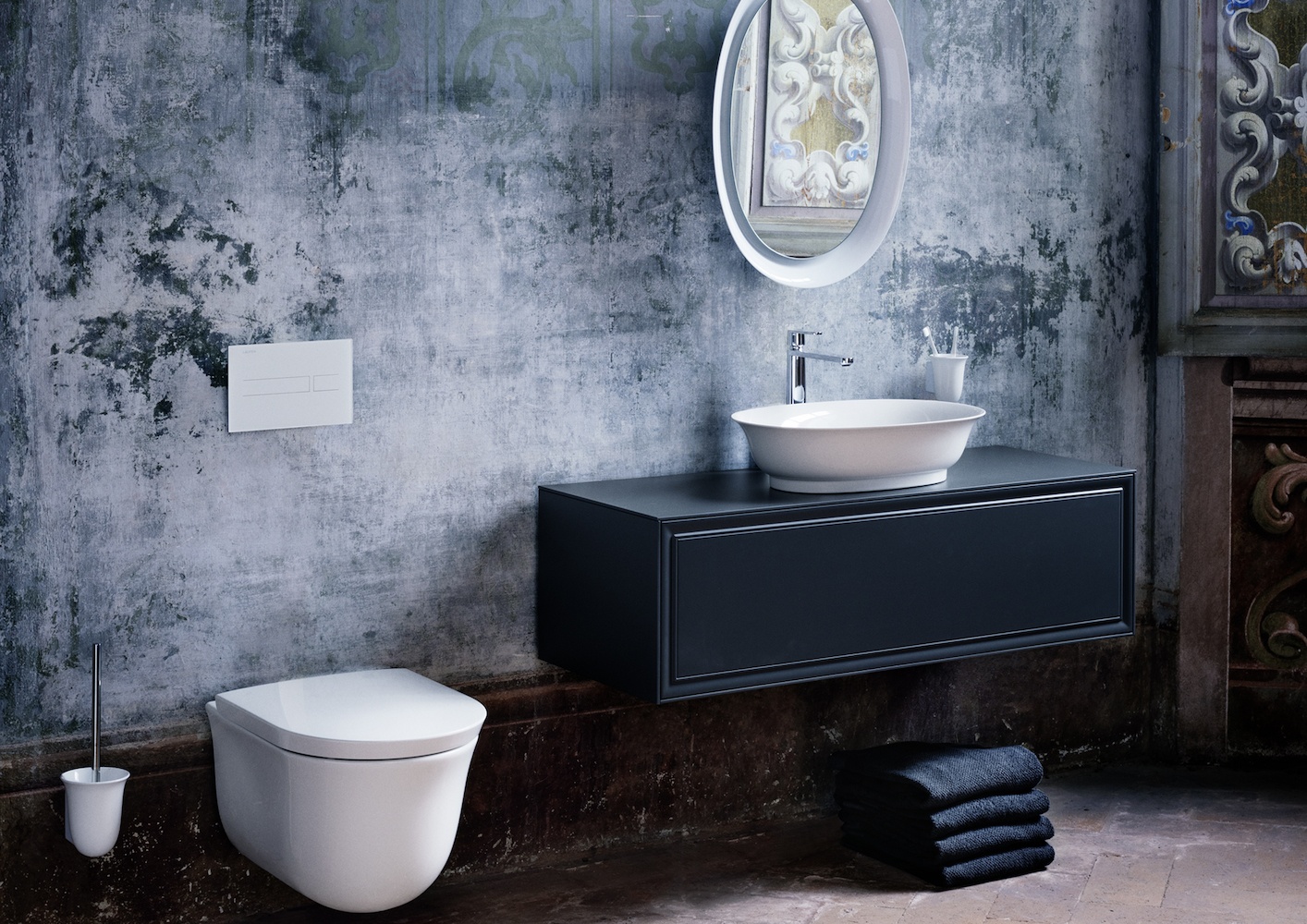 H8738540000001 Керамический стакан для зубных щеток, крепежный набор включен в комплект LAUFEN PRO - Вид №1