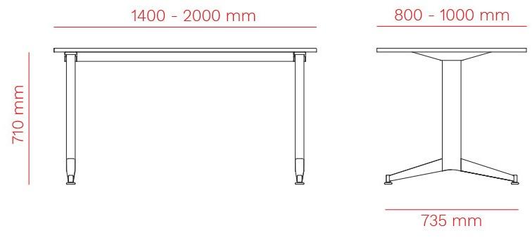 Mara Прямоугольный стол  215f  - Вид №2