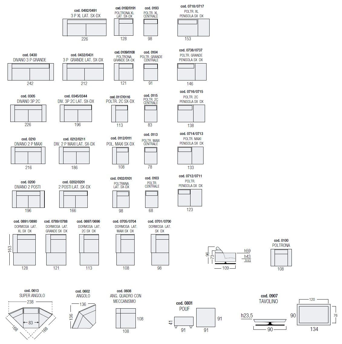 3-местный кожаный диван с полуостровом Egoitaliano ARCH-00142654 - Вид №2
