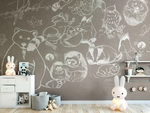 Tecnografica Моющиеся прорезиненные обои для детей Collezioni d'arte 69899