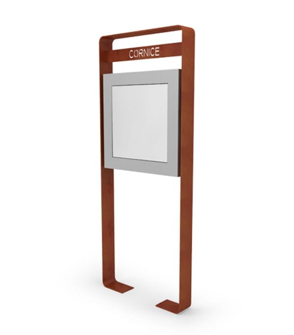 Стальная самонесущая доска объявлений для общественных мест LAB23 рамка ARCH-00048876 - Вид №4