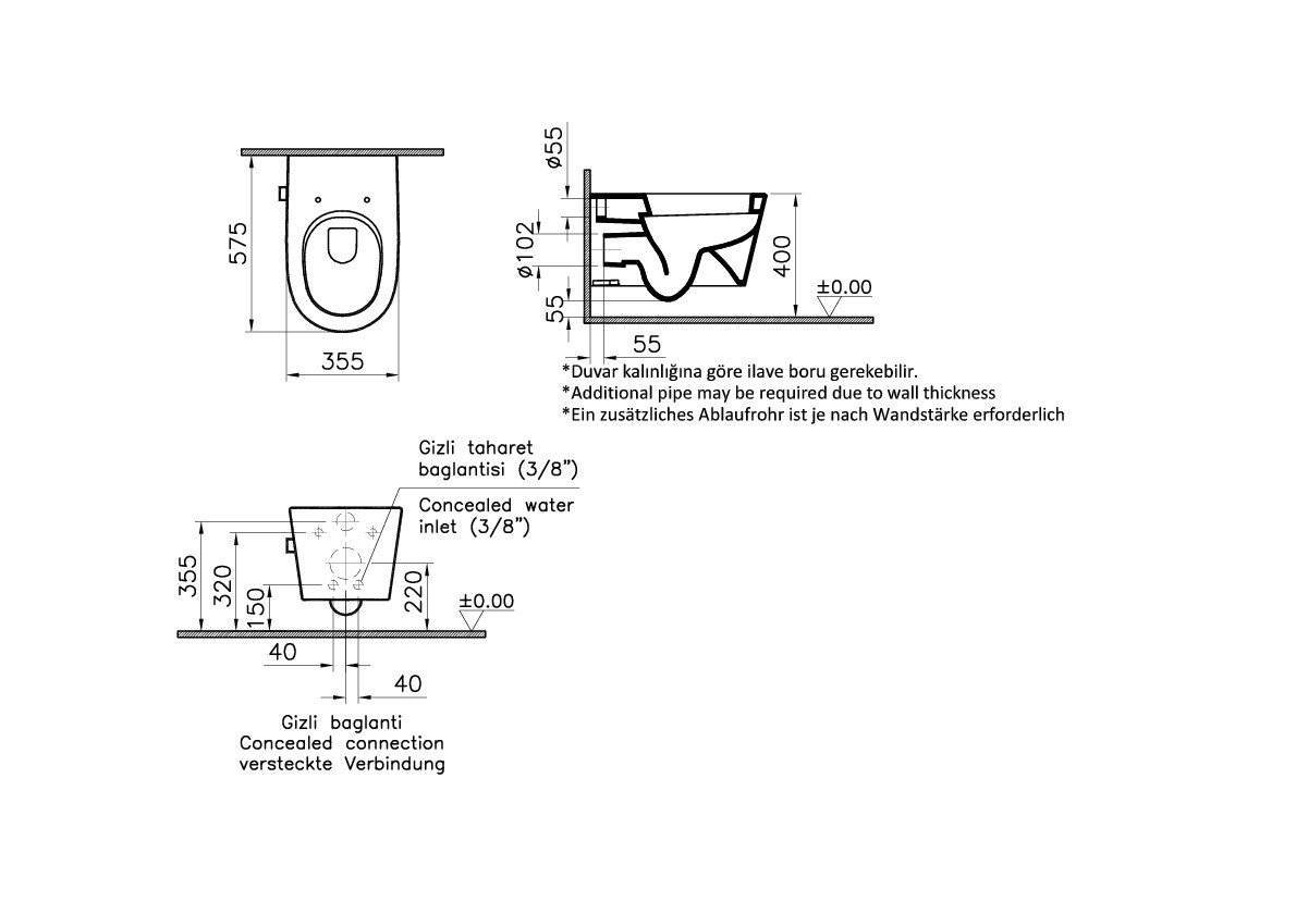 5173B003-1684 Биде Vitraglobal Nest - Вид №1