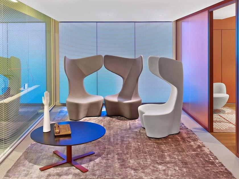 Cappellini Кресло из ткани с высокой спинкой Drum sun-id-1358940 - Вид №2