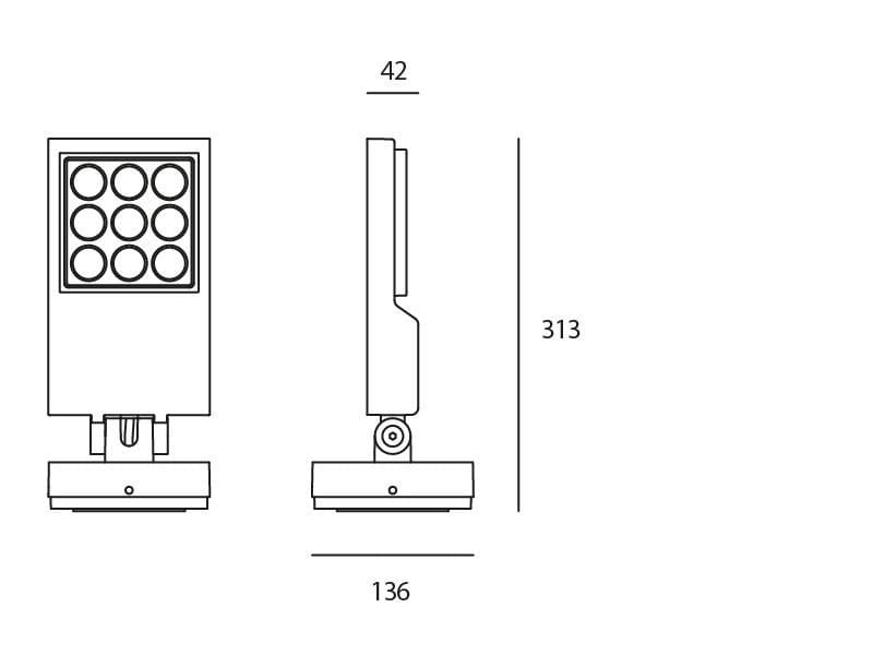 Алюминиевый светодиодный наружный прожектор Artemide Cefiso ARCH-00116963 - Вид №4