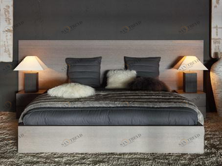 Ph Collection Двуспальная кровать из фанерованной древесины Lago sun-id-1479378