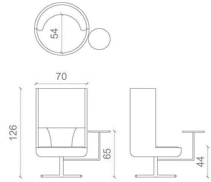 B&T Design Кресло на 4 спицы с высокой спинкой Round sun-id-1436193 - Вид №3