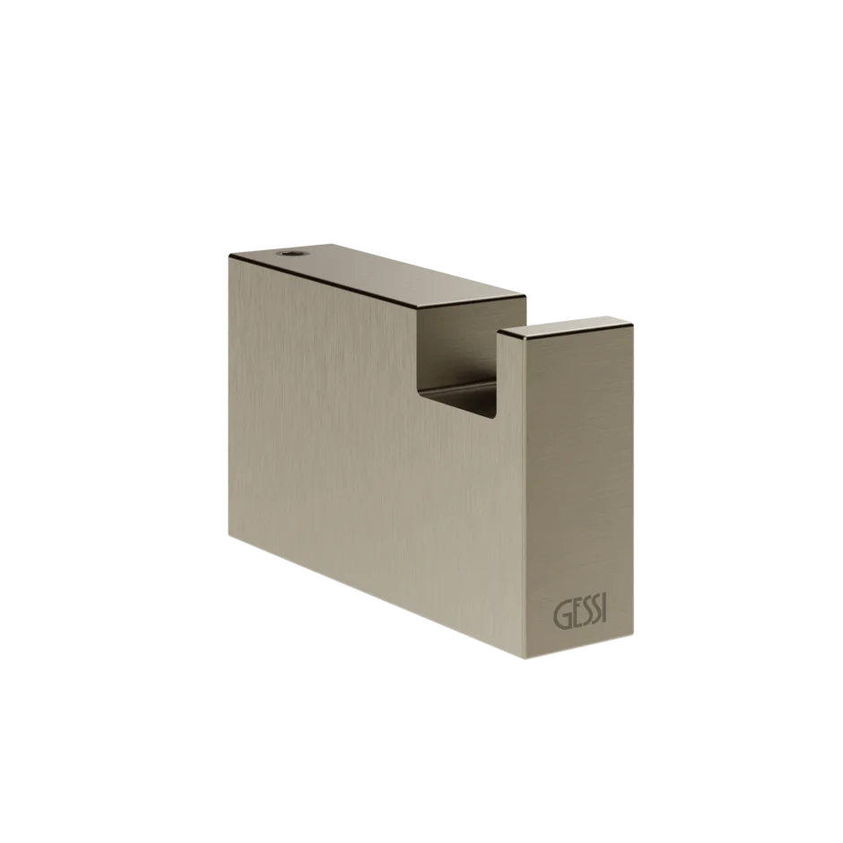 Крючок для халата 20921 149 Gessi Rettangolo k МАТОВЫЙ НИКЕЛЬ FINOX 20921149