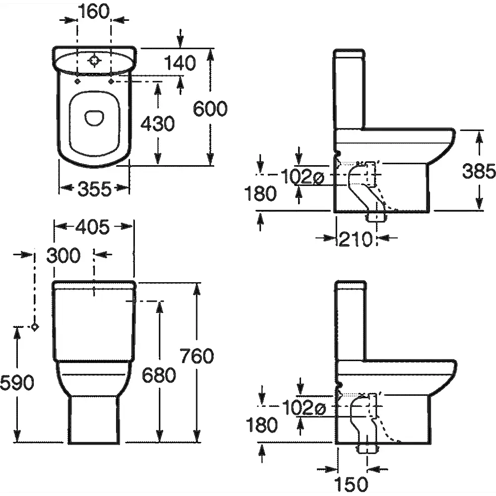 Бачок для унитаза Roca Dama Senso Compacto двойной слив Без серии STLM-2070983 - Вид №7