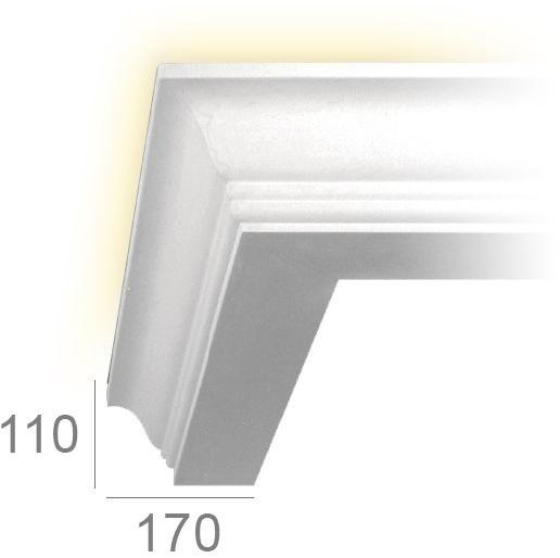 GESSO Гипсовая рамка для непрямого освещения sun-id-1382955 - Вид №1