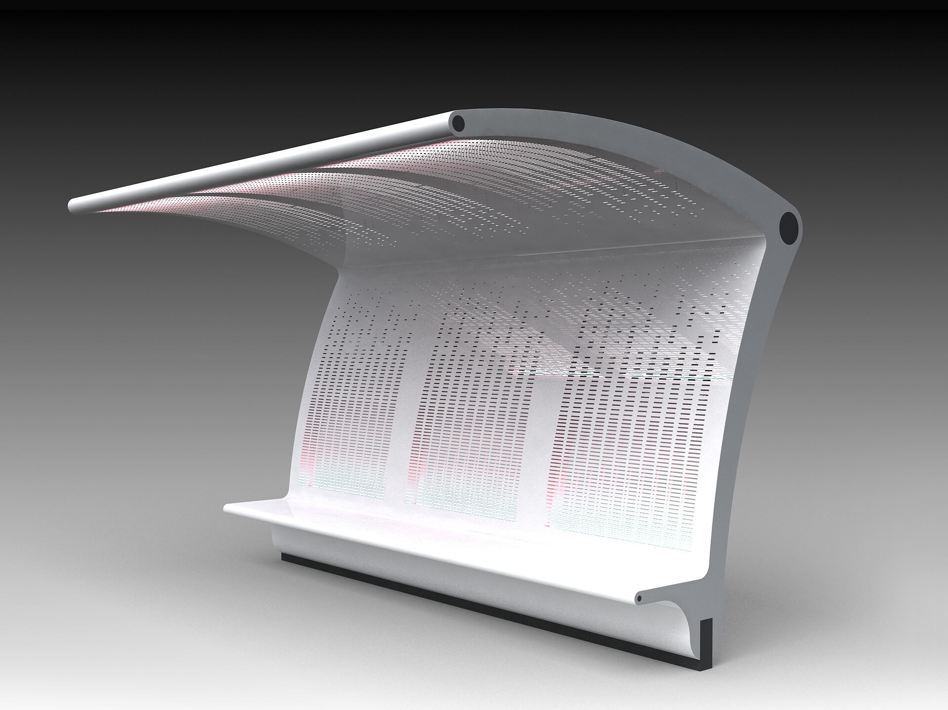 Стальной навес для автобусной остановки Viscio Urban Design SETTE ARCH-00061804