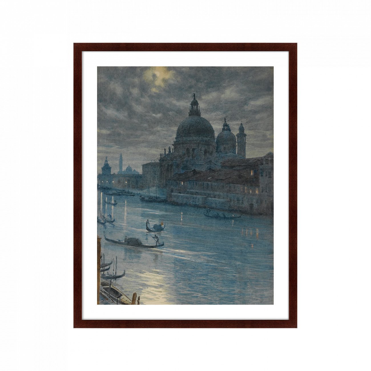 Картина: A MOONLIGHT SCENE, VENICE, 1879г. КАРТИНЫ В КВАРТИРУ  264213 Разноцветный  - Вид №1